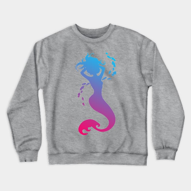 Dancing Mermaid Crewneck Sweatshirt by AlondraHanley